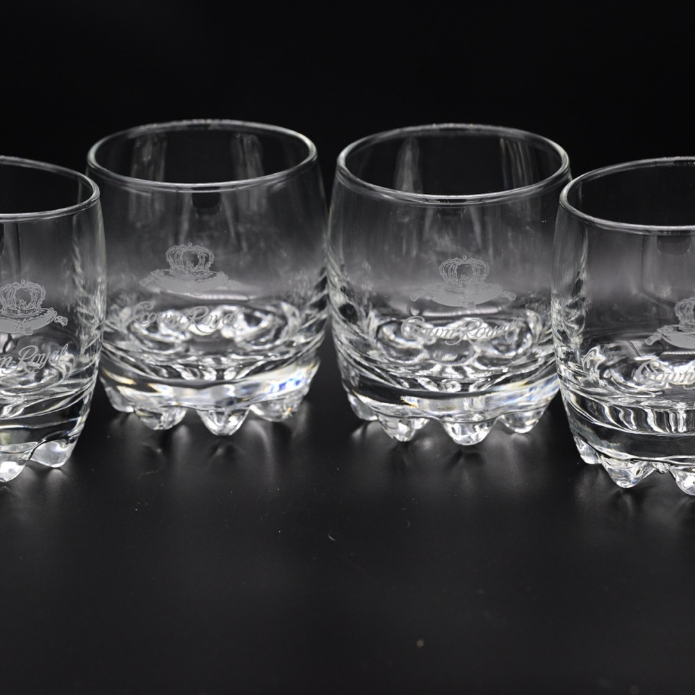 Crystal Clear Crown Royal Whiskey Glass Set